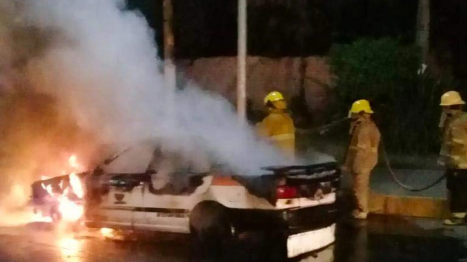 incendio taxi colectivo